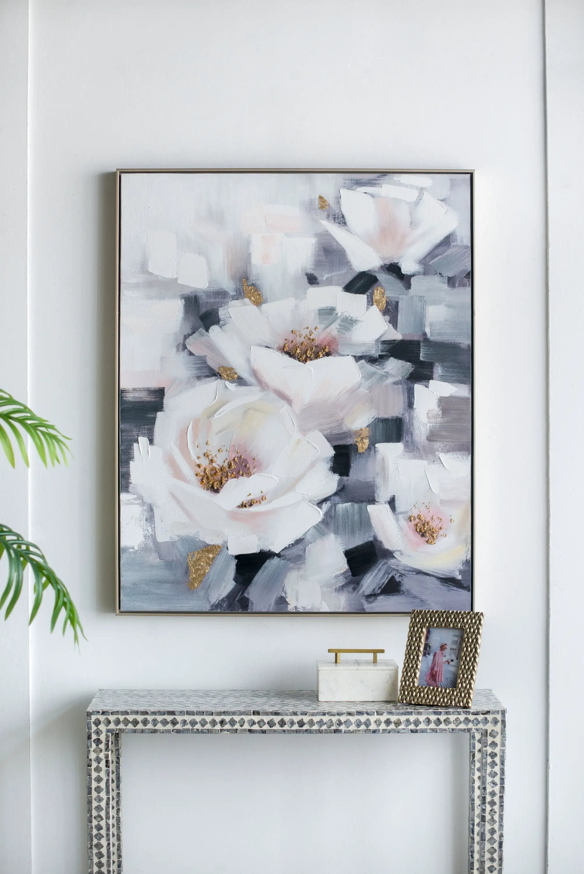 Sarah Framed Floral Wall Art, Large by HouseOfZazla