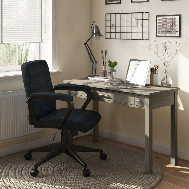 Brewer - Swivel Office Chair - Distressed Blue by Unique Piece Furniture