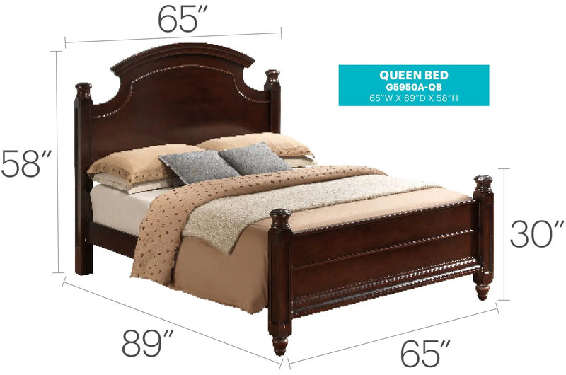 Summit - Queen Bed - Cappuccino by HouseOfZazla