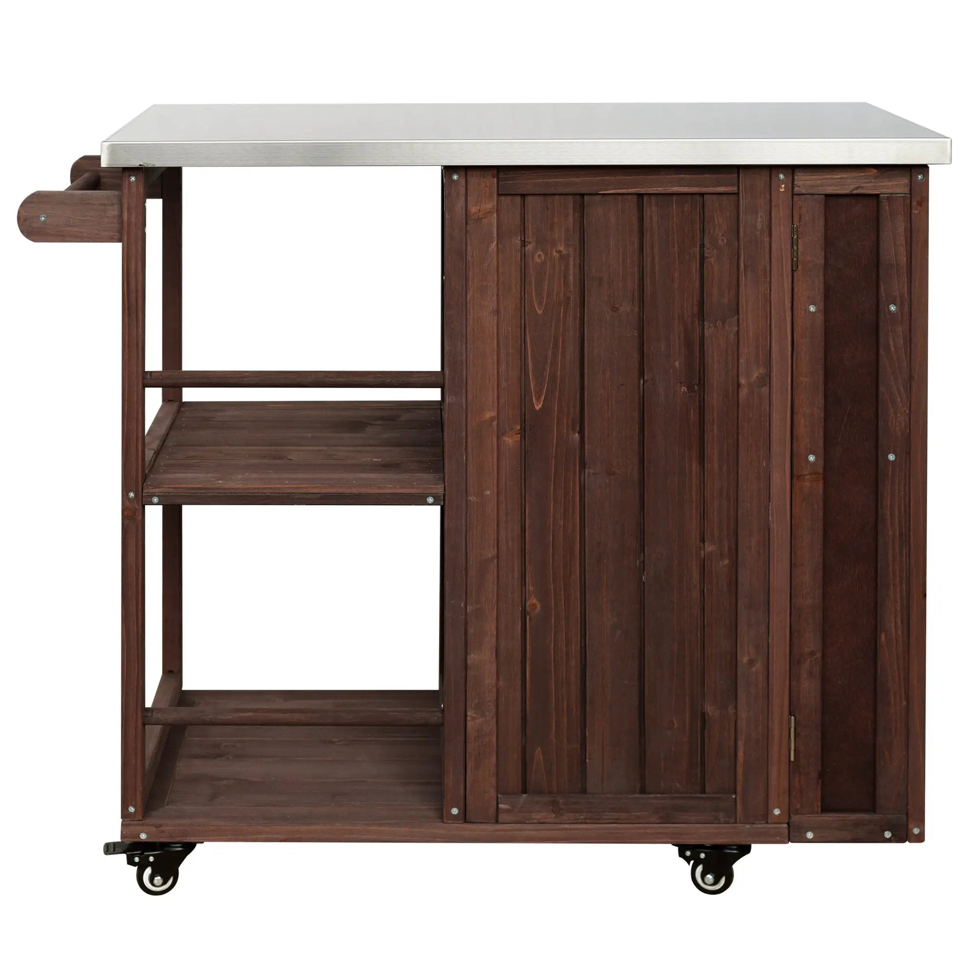 Outdoor Kitchen Island Fir Wood Prep Station by HouseOfZazla