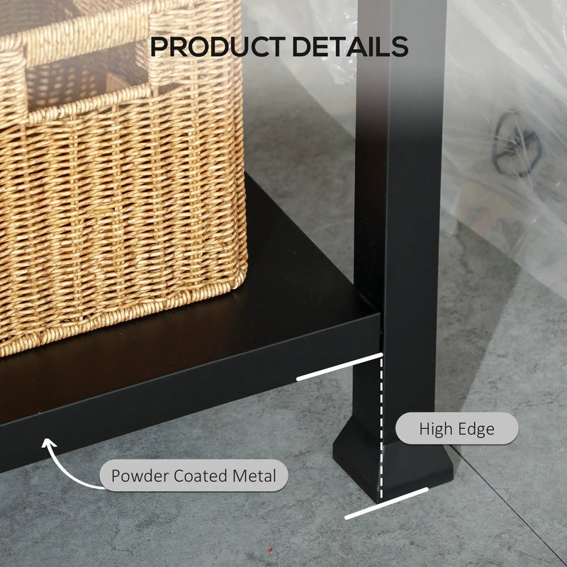 Outsunny Three-Shelf Outdoor Grill Cart with Stainless Steel Tabletop by HouseOfZazla