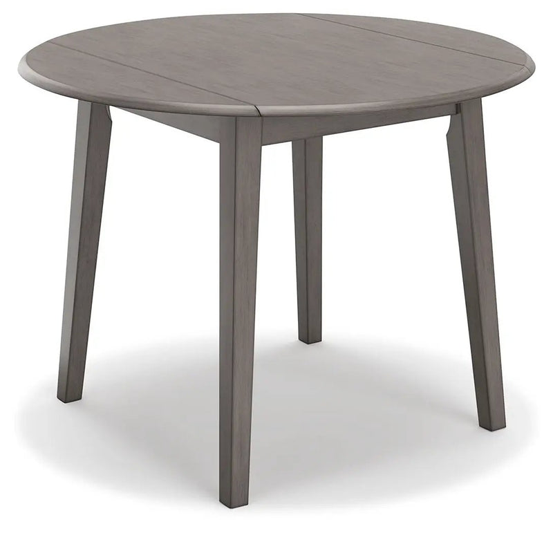 Shullden - Round Drm Drop Leaf Table - Gray by Unique Piece Furniture
