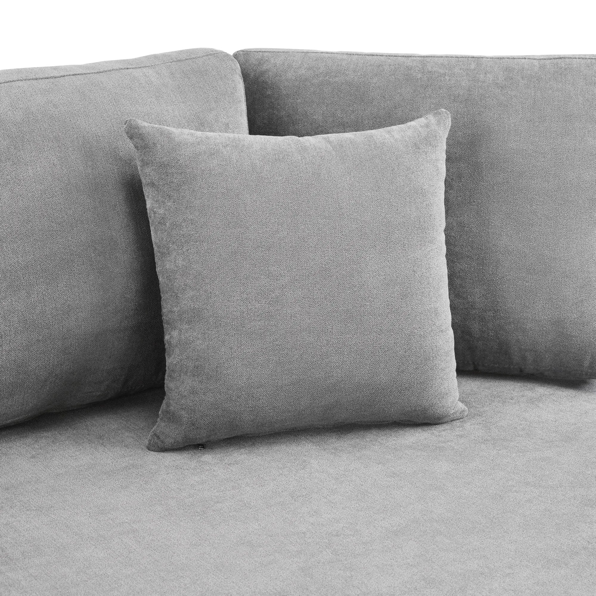 Modern 3 Seater Upholstered Sofa With Curved Design by HouseOfZazla