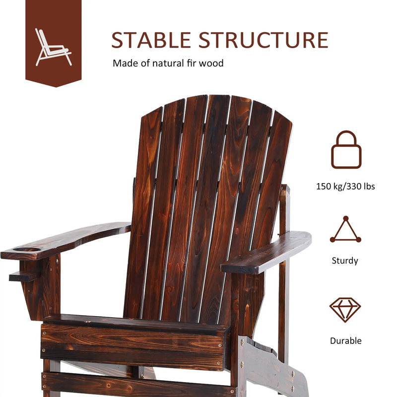 Outsunny Wooden Adirondack Chair by HouseOfZazla
