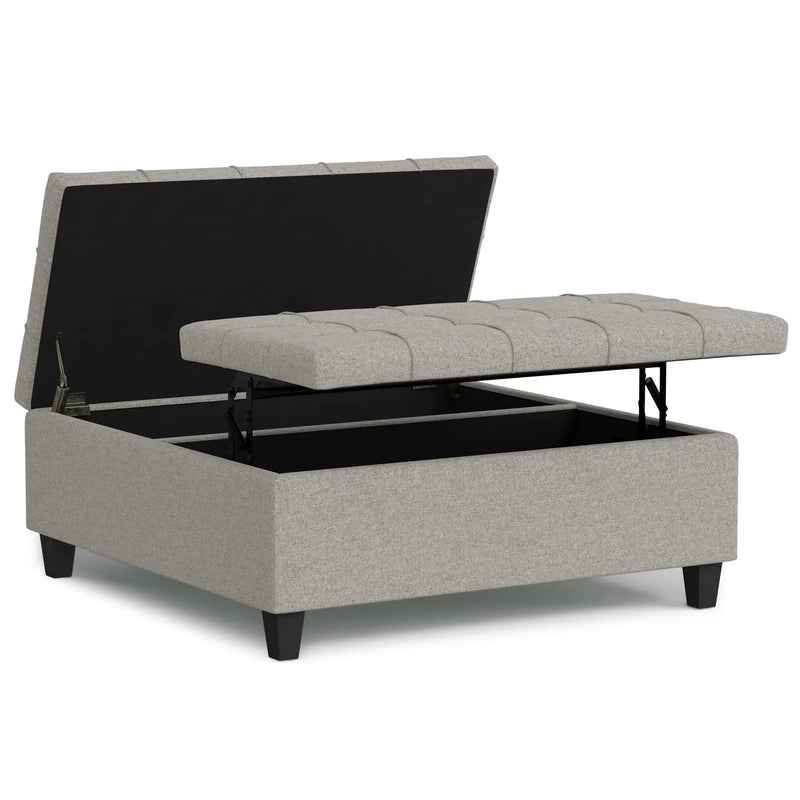 Harrison - Upholstered Coffee Table Storage Ottoman by Unique Piece Furniture