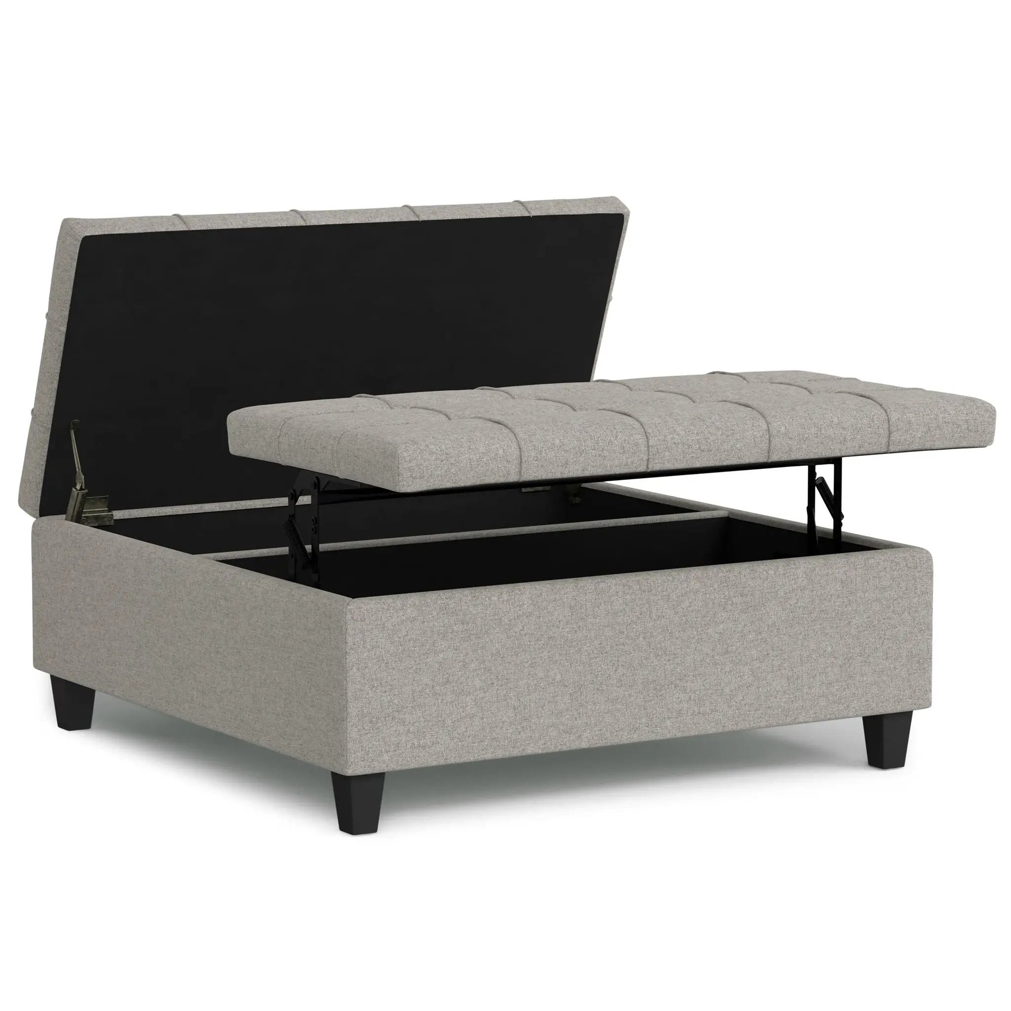 Harrison - Upholstered Coffee Table Storage Ottoman by HouseOfZazla