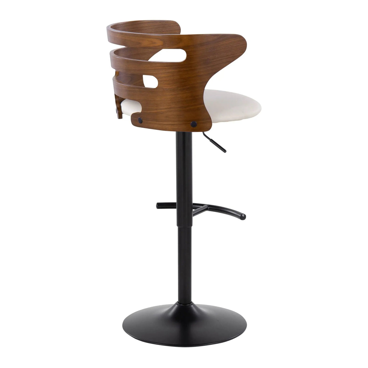 Cosi - Mid Century Modern Adjustable Barstool With Swivel With Rounded T Footrest (Set of 2) by Unique Piece Furniture