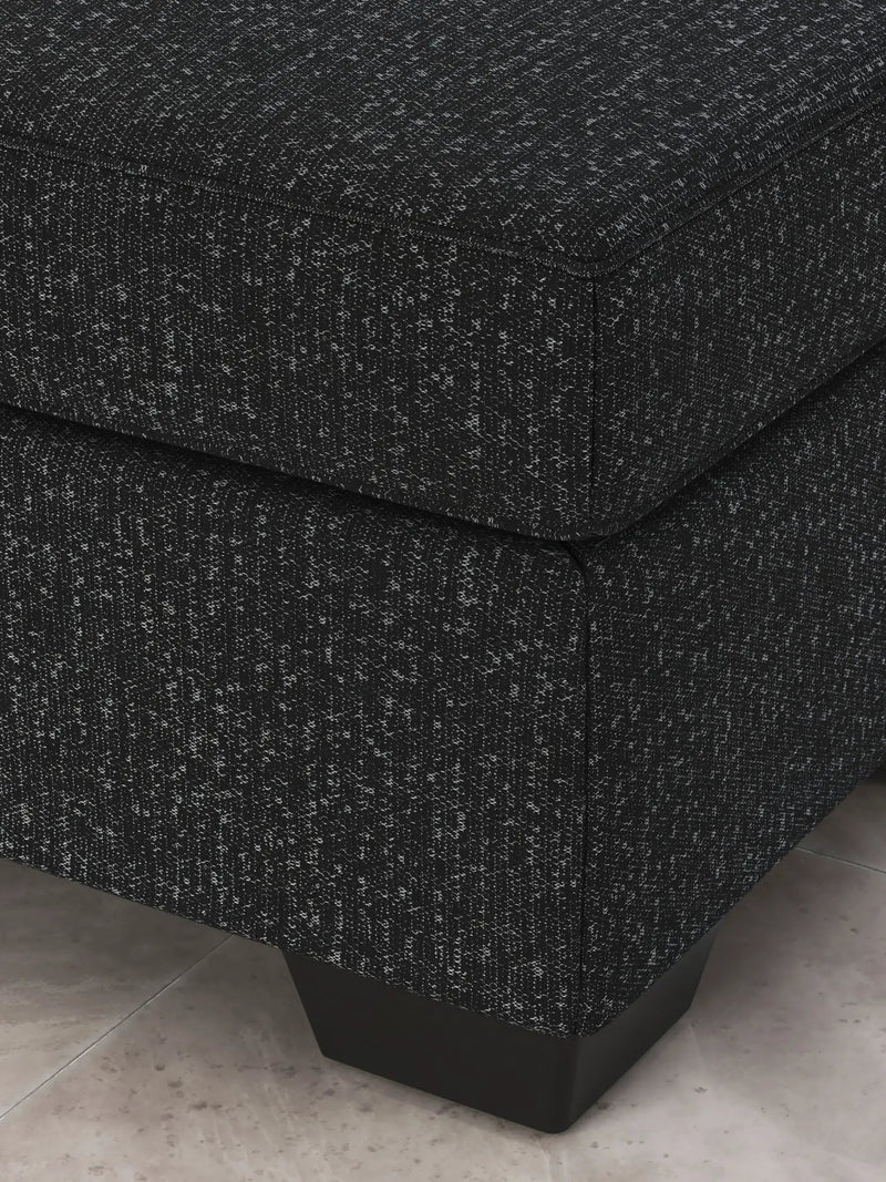 Jasmine Peaks - Ottoman - Coal by Unique Piece Furniture