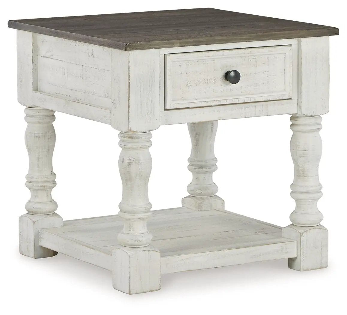 Havalance - Square End Table - White / Gray by Unique Piece Furniture