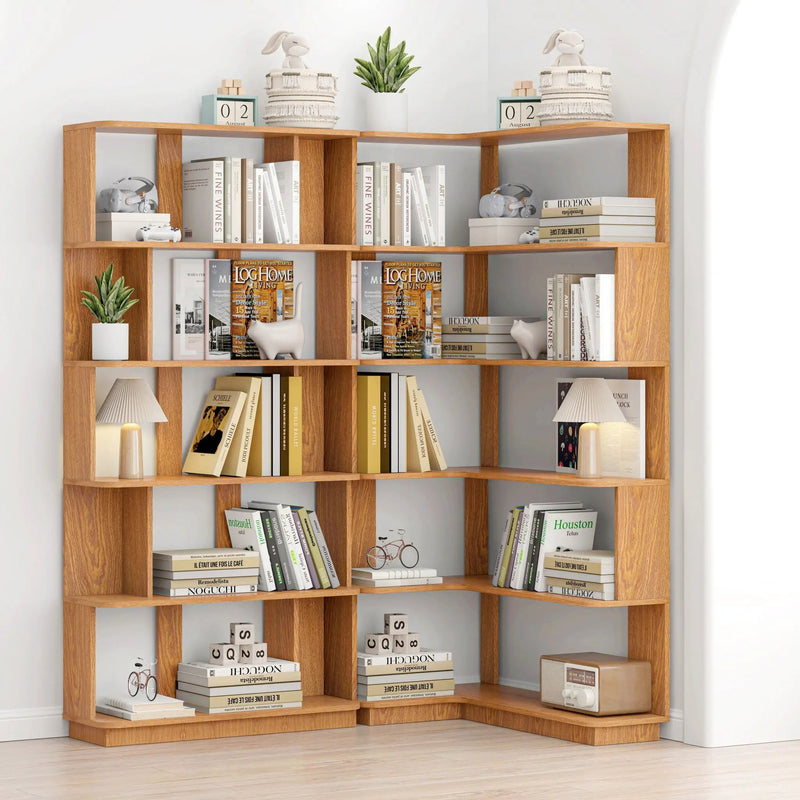 Modern 5 Tier Open Storage Bookcase by HouseOfZazla