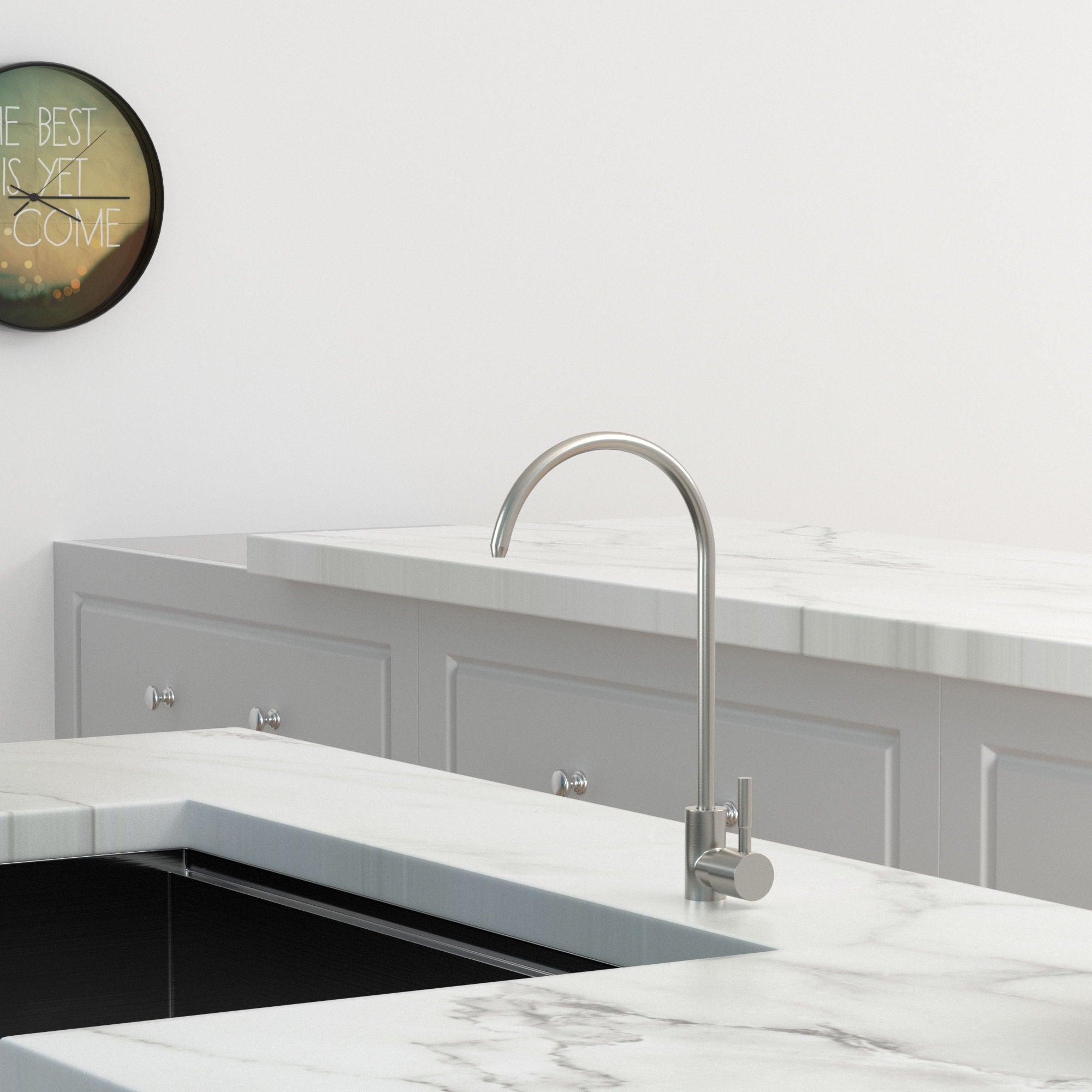 Modern Design, Lead Free Drinking Water Faucet - Brushed Nickel by HouseOfZazla