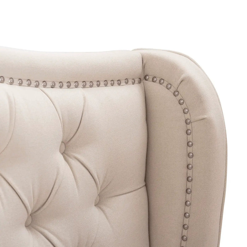 Marcella - Upholstered Shelter Headboard Bed Set by HouseOfZazla