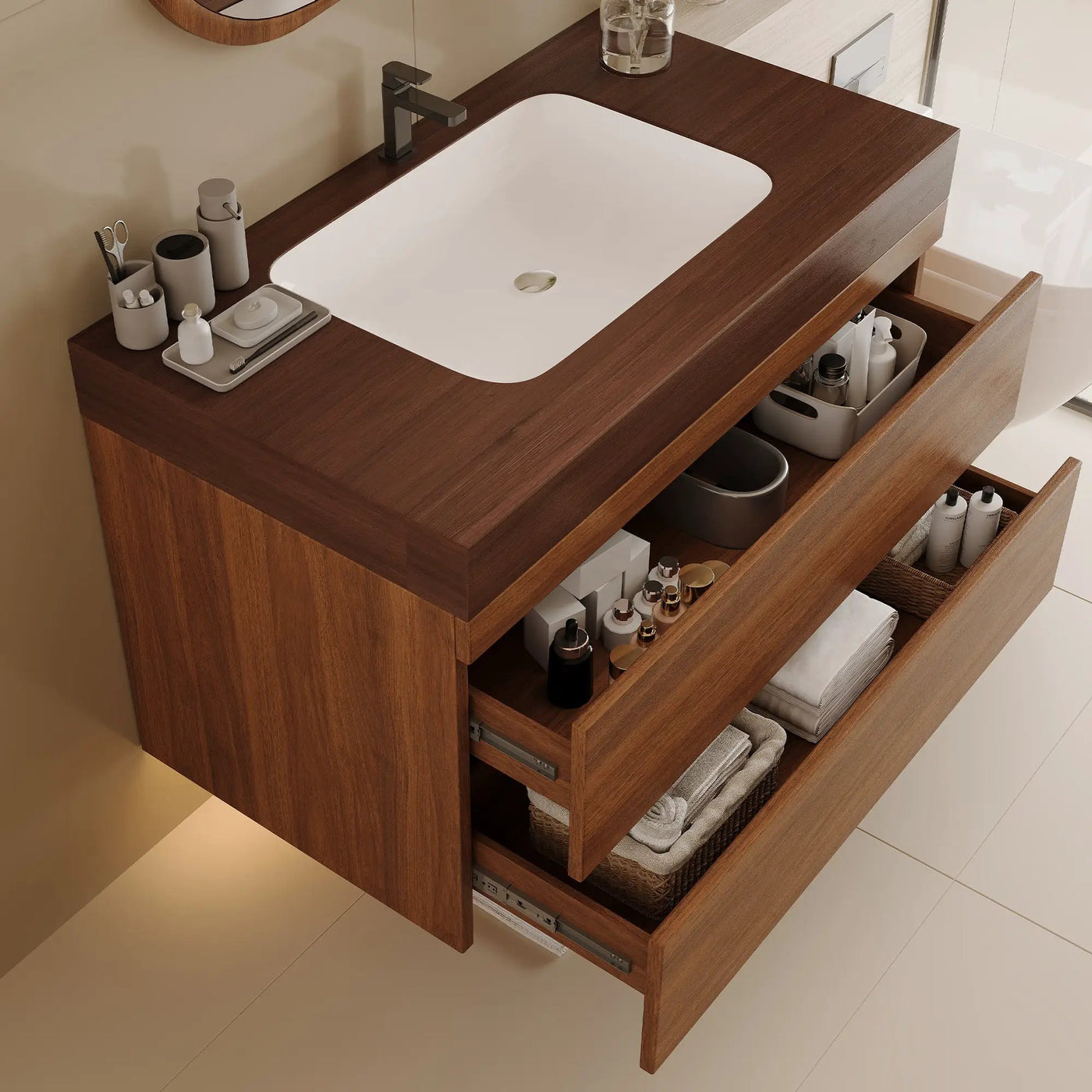 29.9" Modern Floating Bathroom Vanity by HouseOfZazla