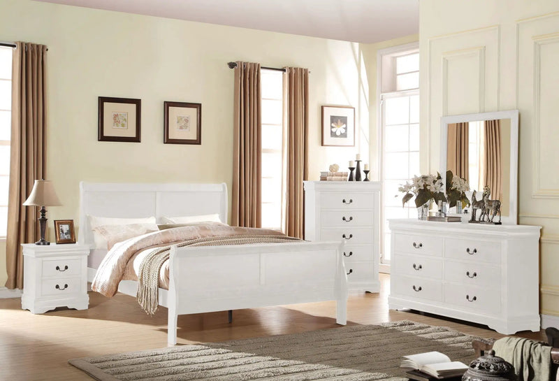 Louis Philippe Sleigh Style Bed by HouseOfZazla