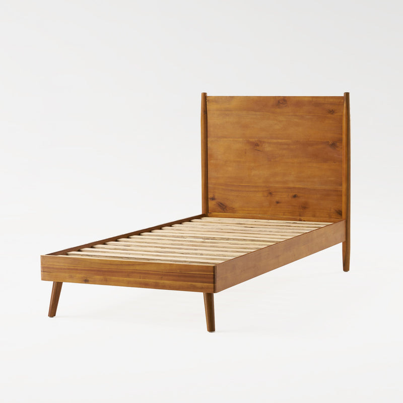 Cohron Solid Wood Platform Bed (Twin Bed) by HouseOfZazla