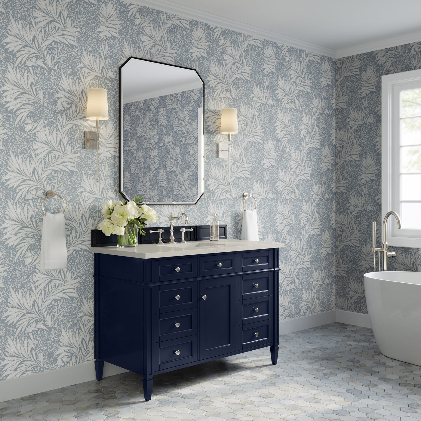 James Martin Brittany 48" Single Bathroom Vanity, Victory Blue, view 33