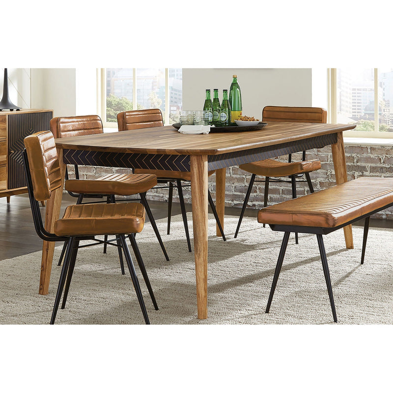 Crossmoor - Sheesham Dining Table - Natural Wood by HouseOfZazla