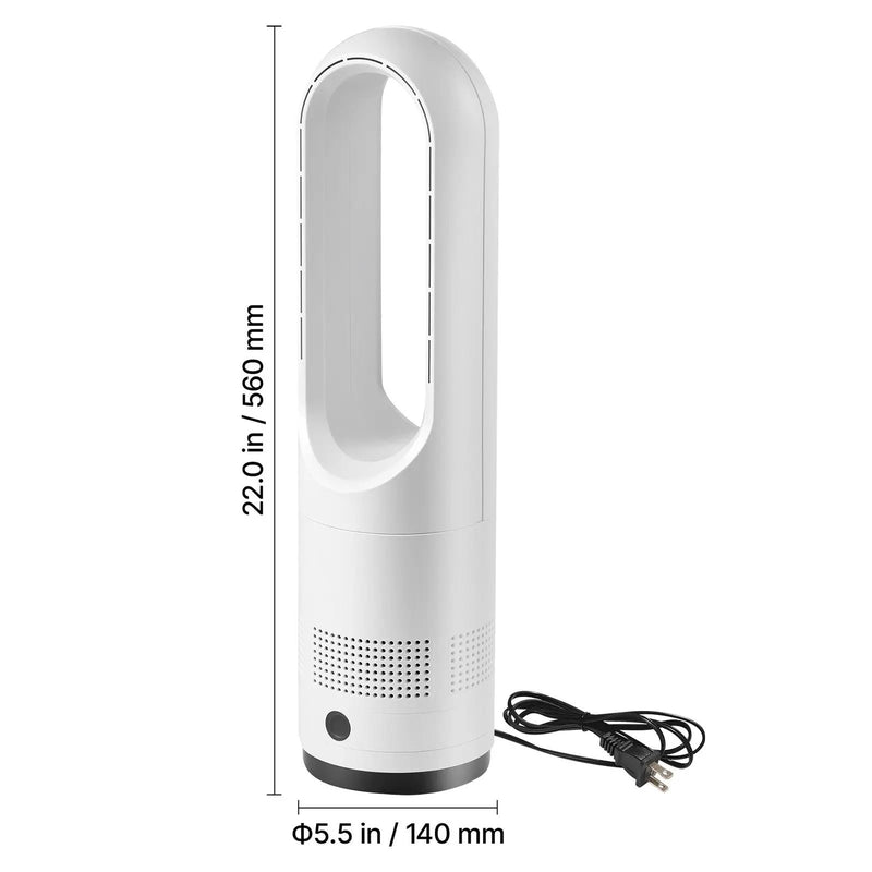 Bladeless Tower Fan, 80° Oscillating Standing Fan with Remote by HouseOfZazla