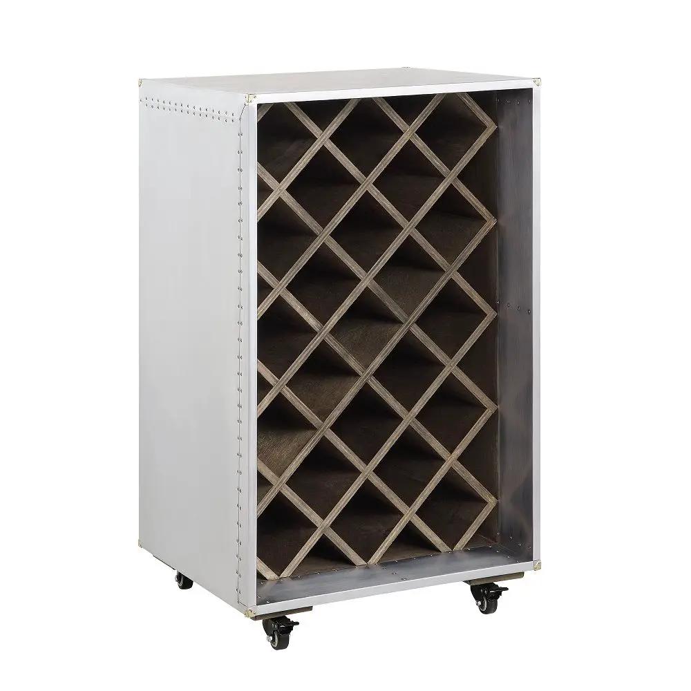 Raini - Wine Cabinet - Aluminum by Unique Piece Furniture