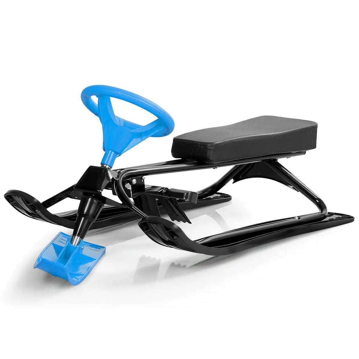 Kids Snow Sand Grass Sled w/ Steering Wheel and Brakes by DirectDeals
