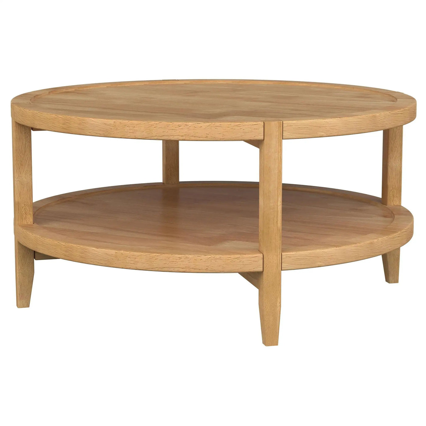 Isbell - Round Table With Storage Shelf by HouseOfZazla
