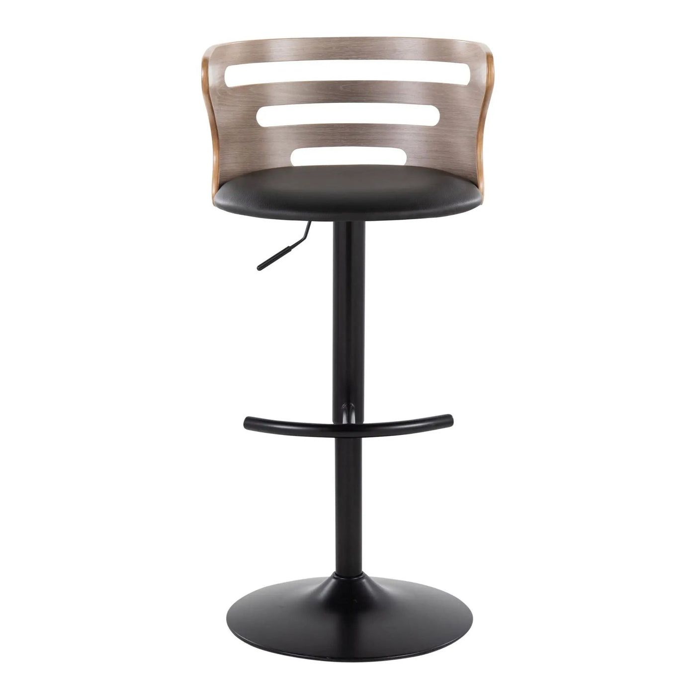 Cosi - Mid Century Modern Adjustable Barstool, Swivel With Rounded T Footrest (Set of 2) by Unique Piece Furniture