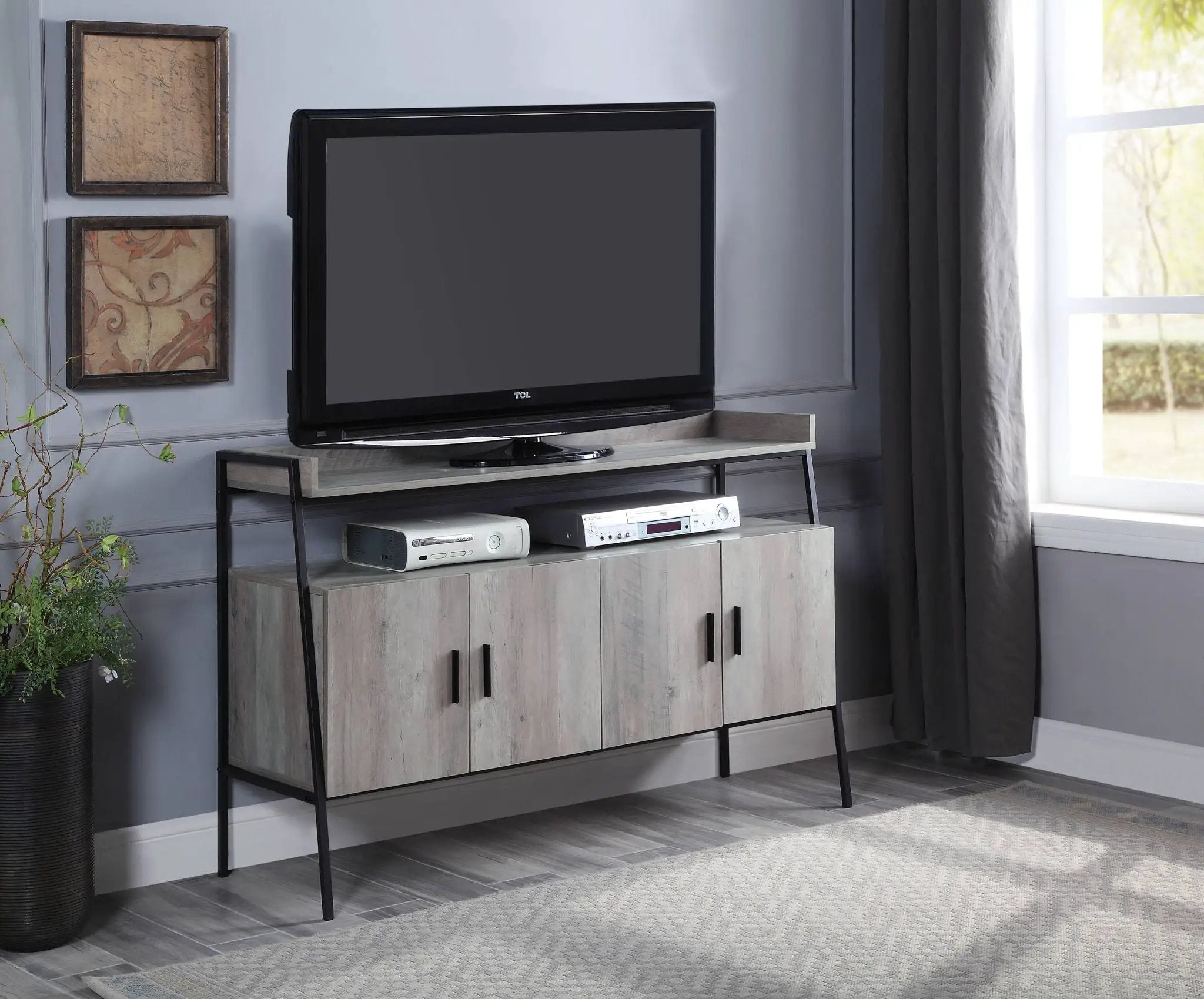 Samiya - TV Stand - Gray by Unique Piece Furniture