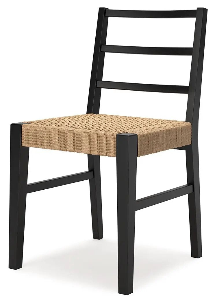 Isanti - Dining Room Side Chair (Set of 2) - Light Brown / Black by Unique Piece Furniture