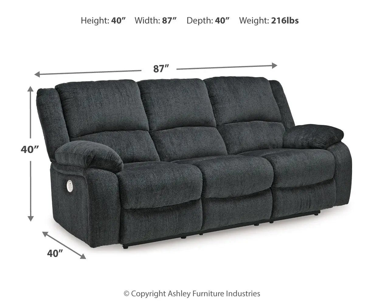 Draycoll - Reclining Sofa by Unique Piece Furniture