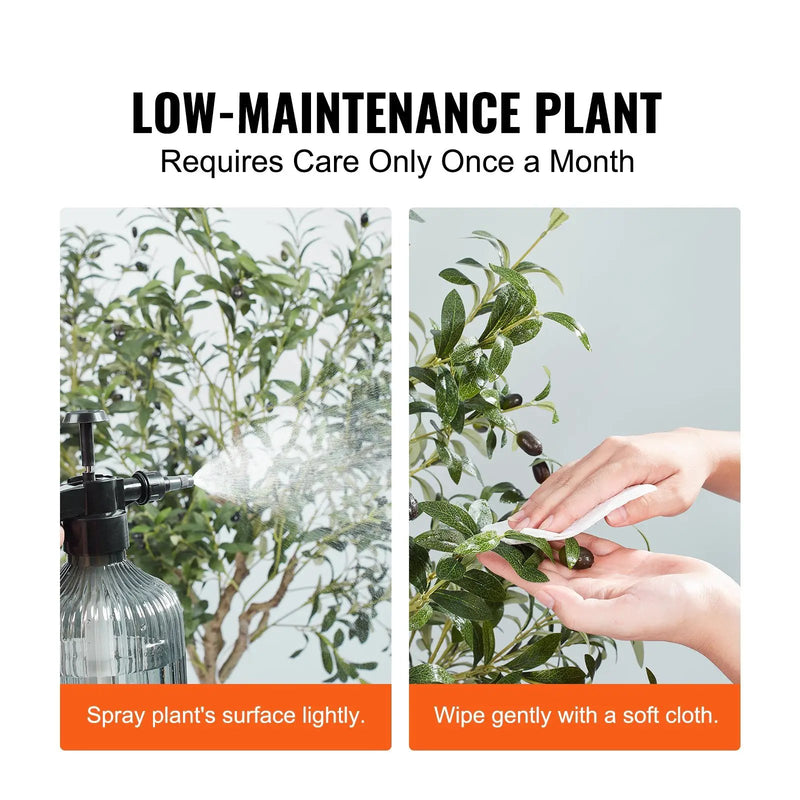 Artificial Olive Tree - 6 FT Tall Faux Plant by HouseOfZazla