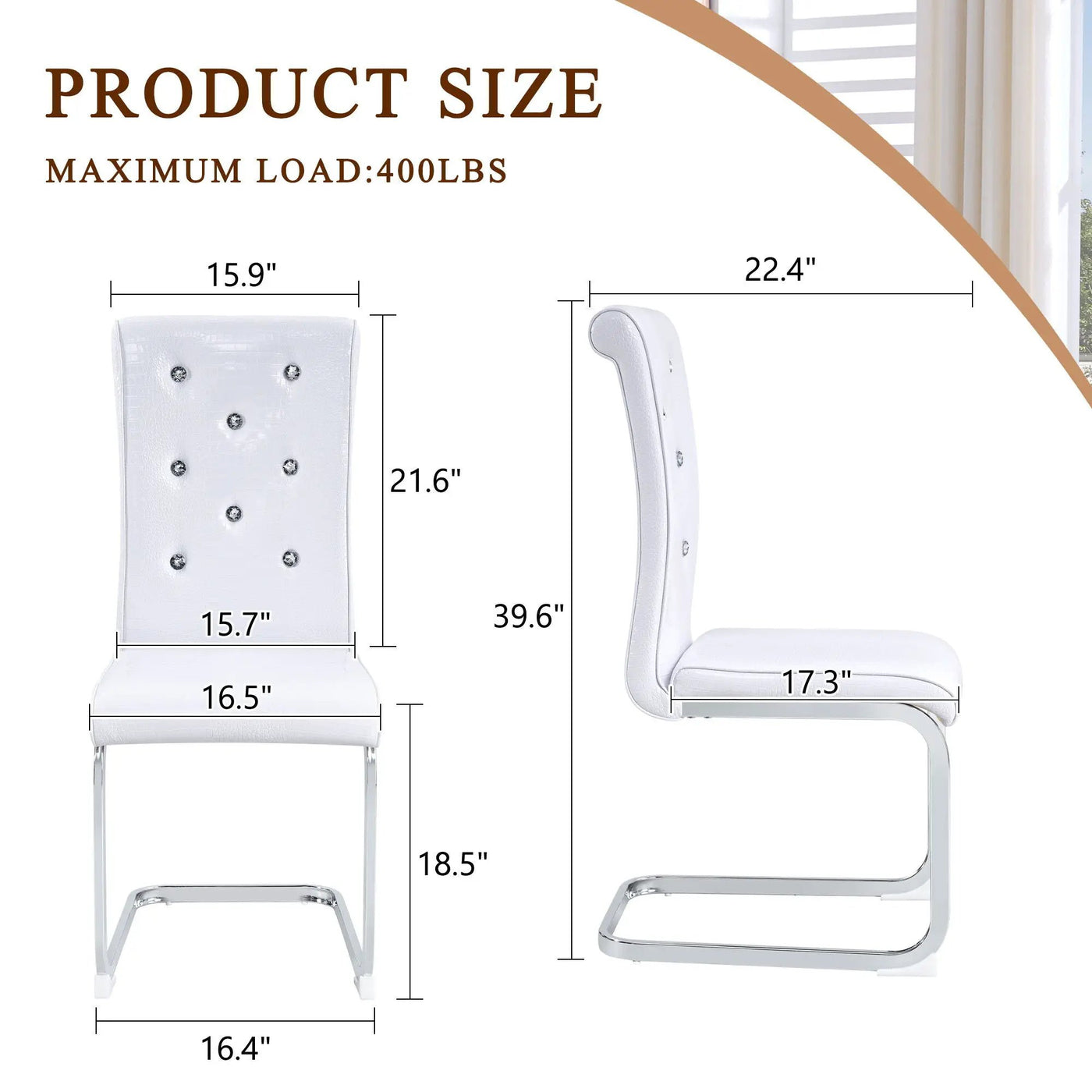 Elegant Design Upholstered Dining Chairs by HouseOfZazla