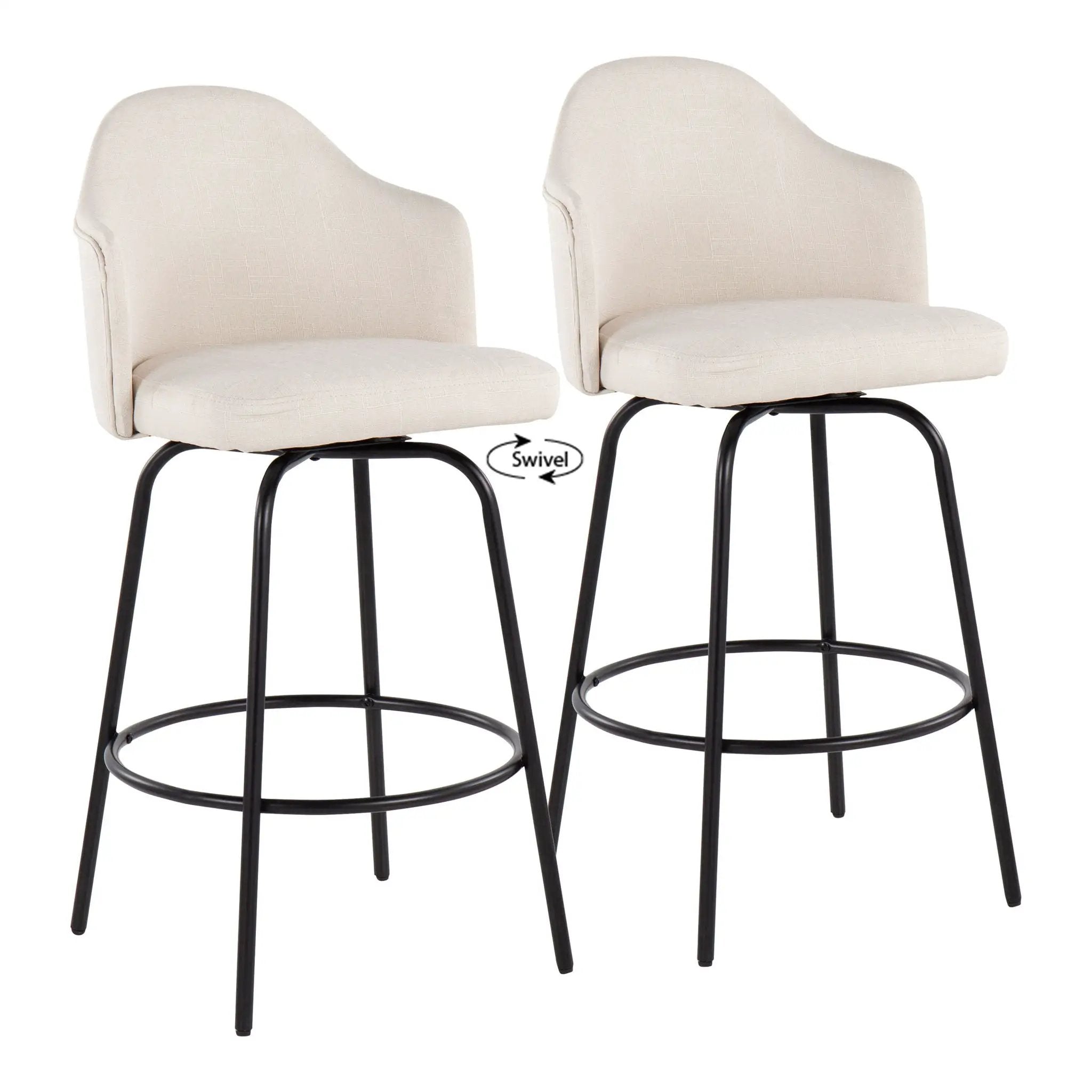 Ahoy - Contemporary Fixed Height Counter Stool (Set of 2) by HouseOfZazla