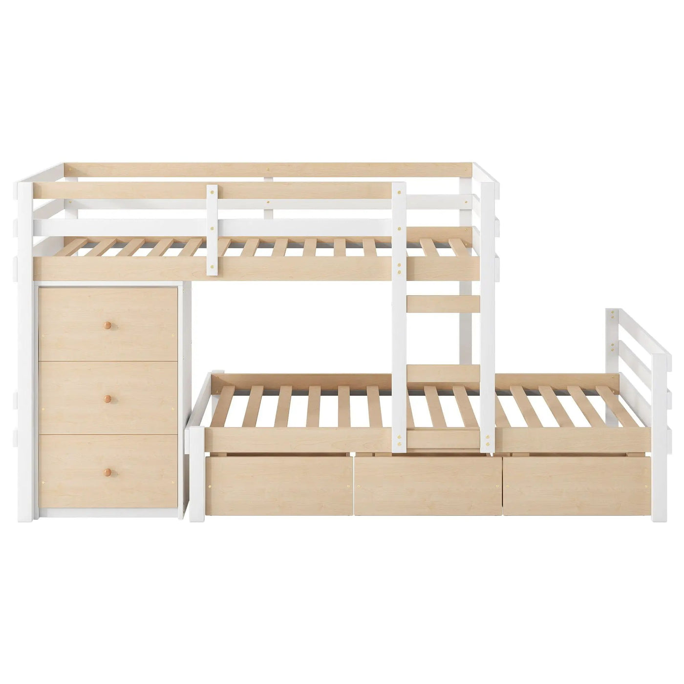 Loft Bunk Bed With Drawers And Ladder by HouseOfZazla