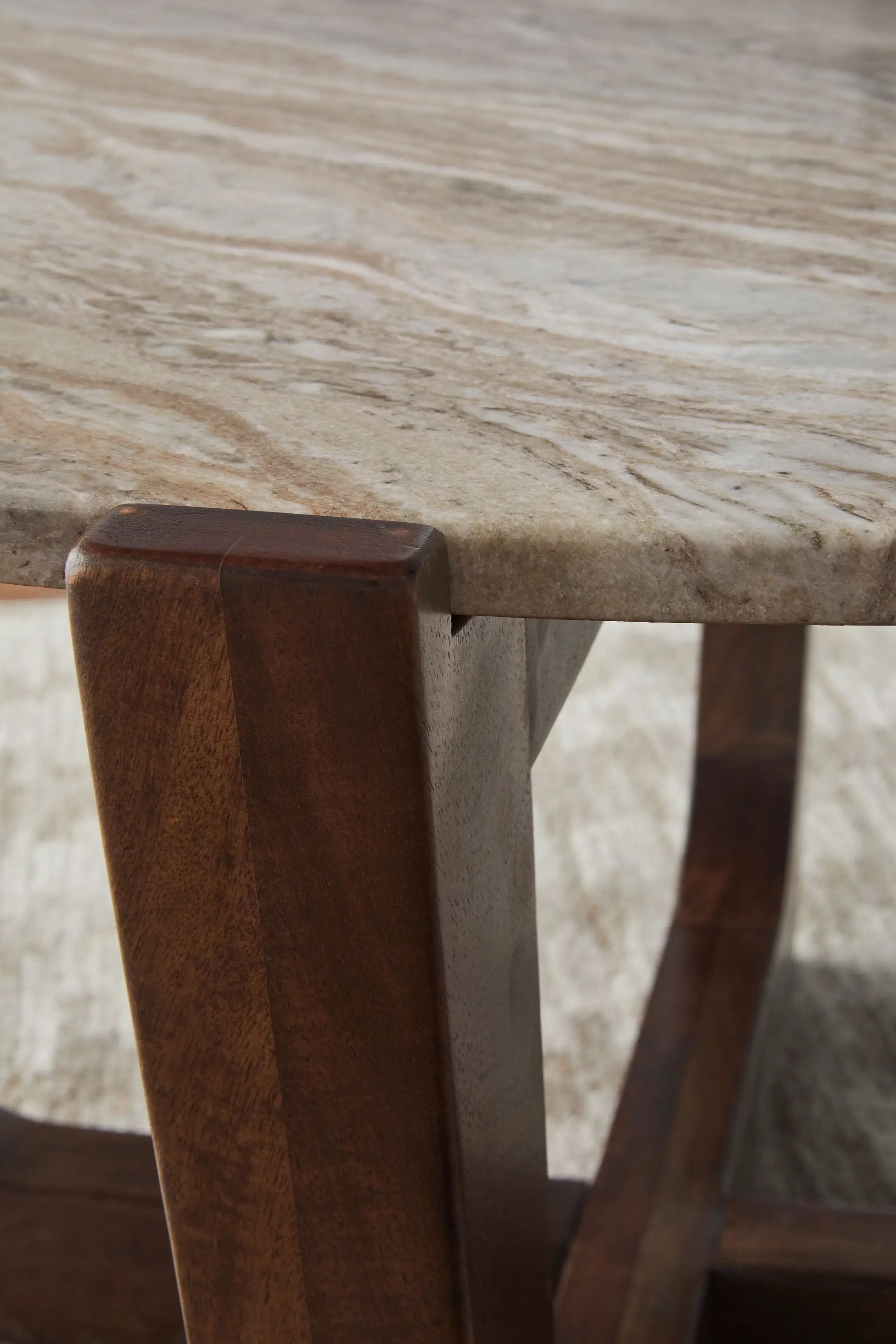 Tanidore - Round Cocktail Table - Warm Brown by Unique Piece Furniture