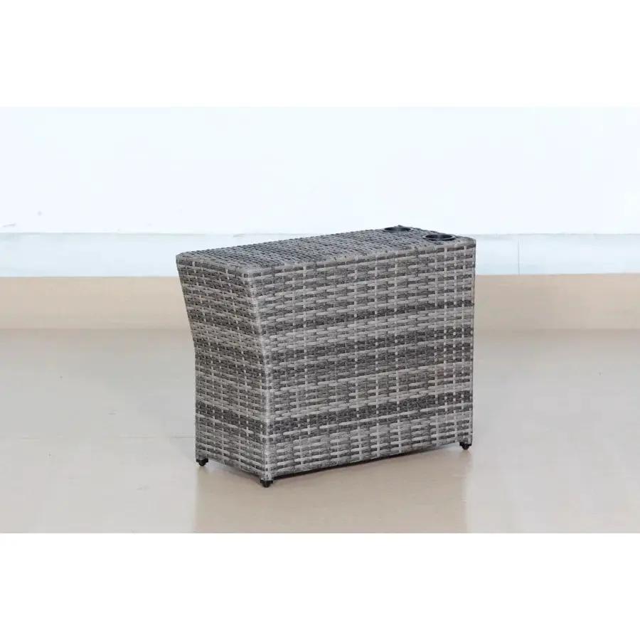 Shick Outdoor Side Table - Gray Mix by HouseOfZazla