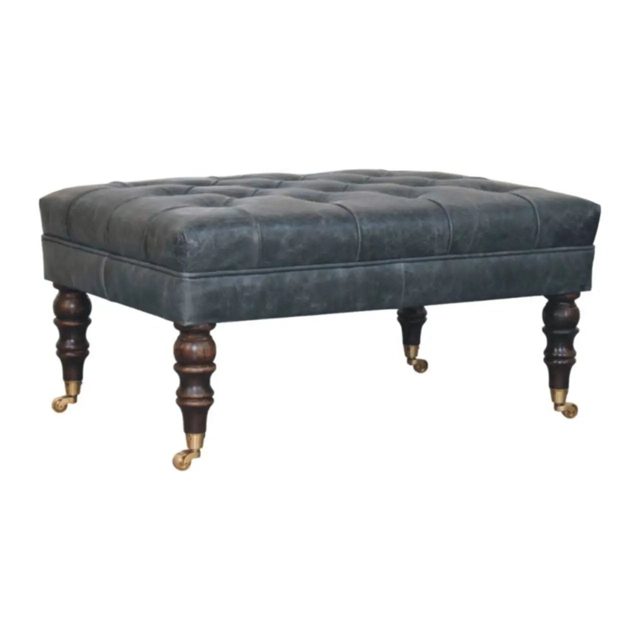 Buffalo - Ottoman With Castor Legs by HouseOfZazla