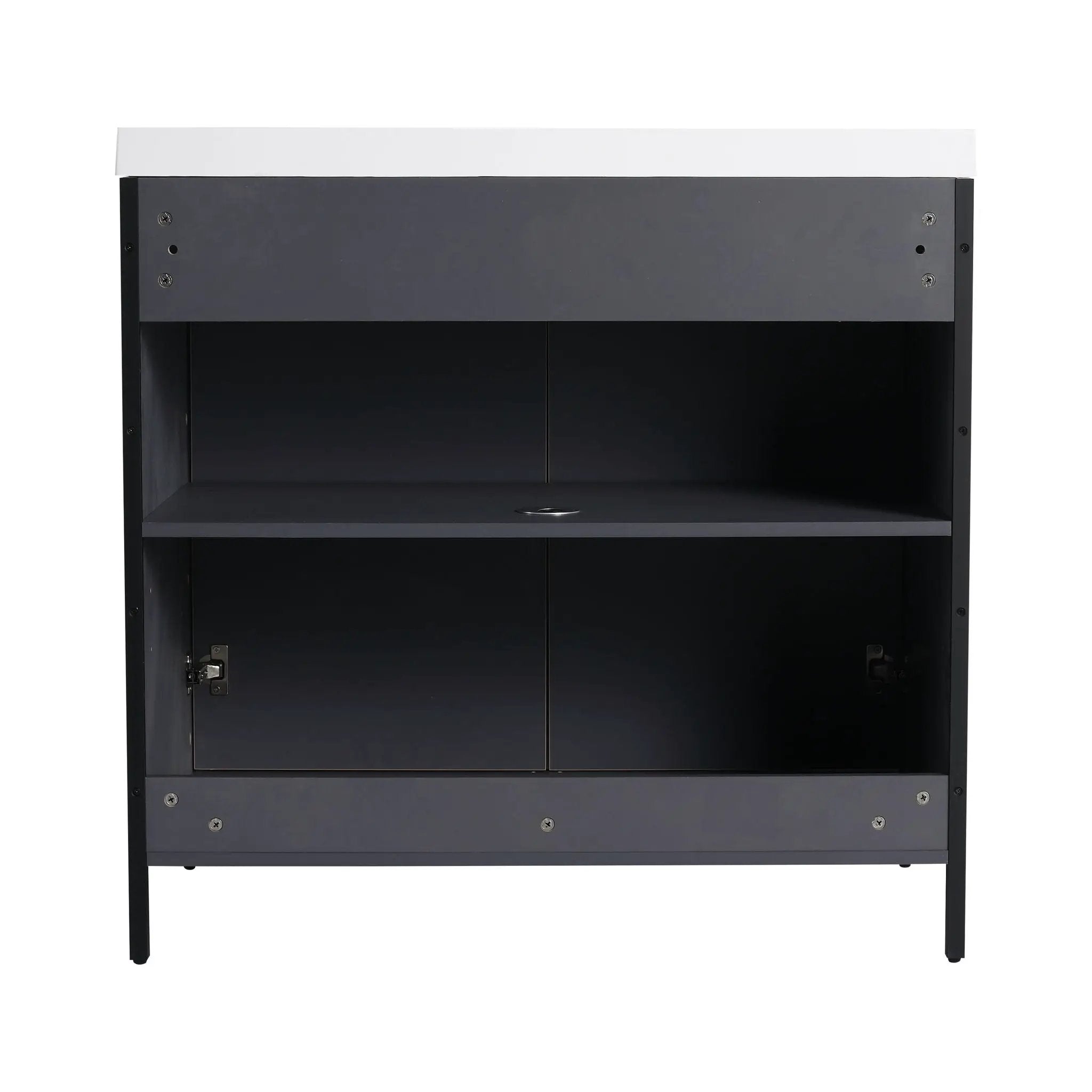 Contemporary Freestanding Bathroom Vanity With Adjustable Shelves by Unique Piece Furniture