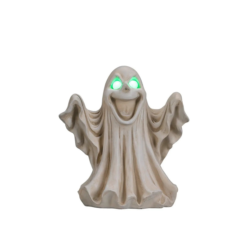 Halloween Ghost Figurine - LED Light Up with Glowing Eyes by HouseOfZazla
