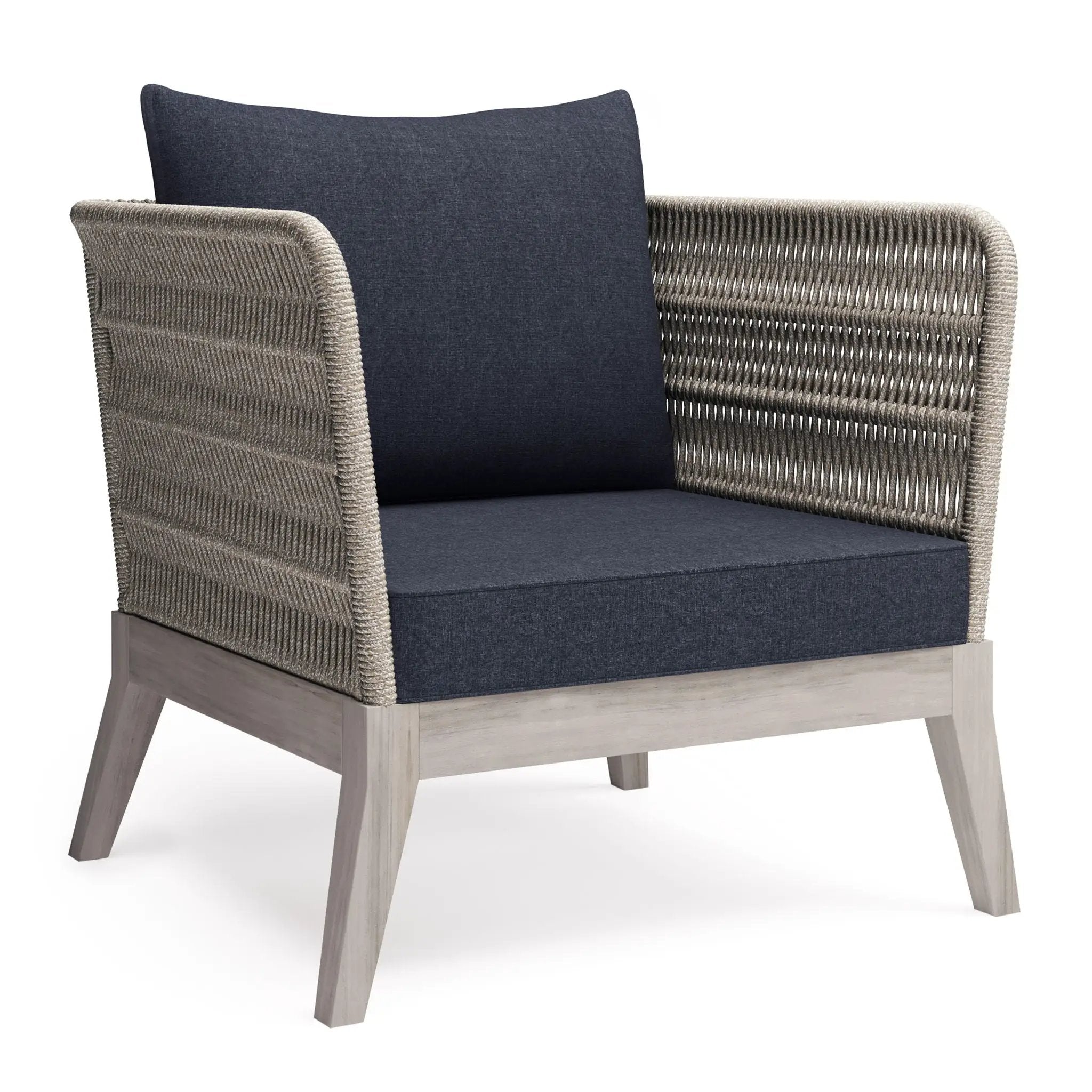 Santiago - Outdoor Conversation Chair - Slate Gray by HouseOfZazla