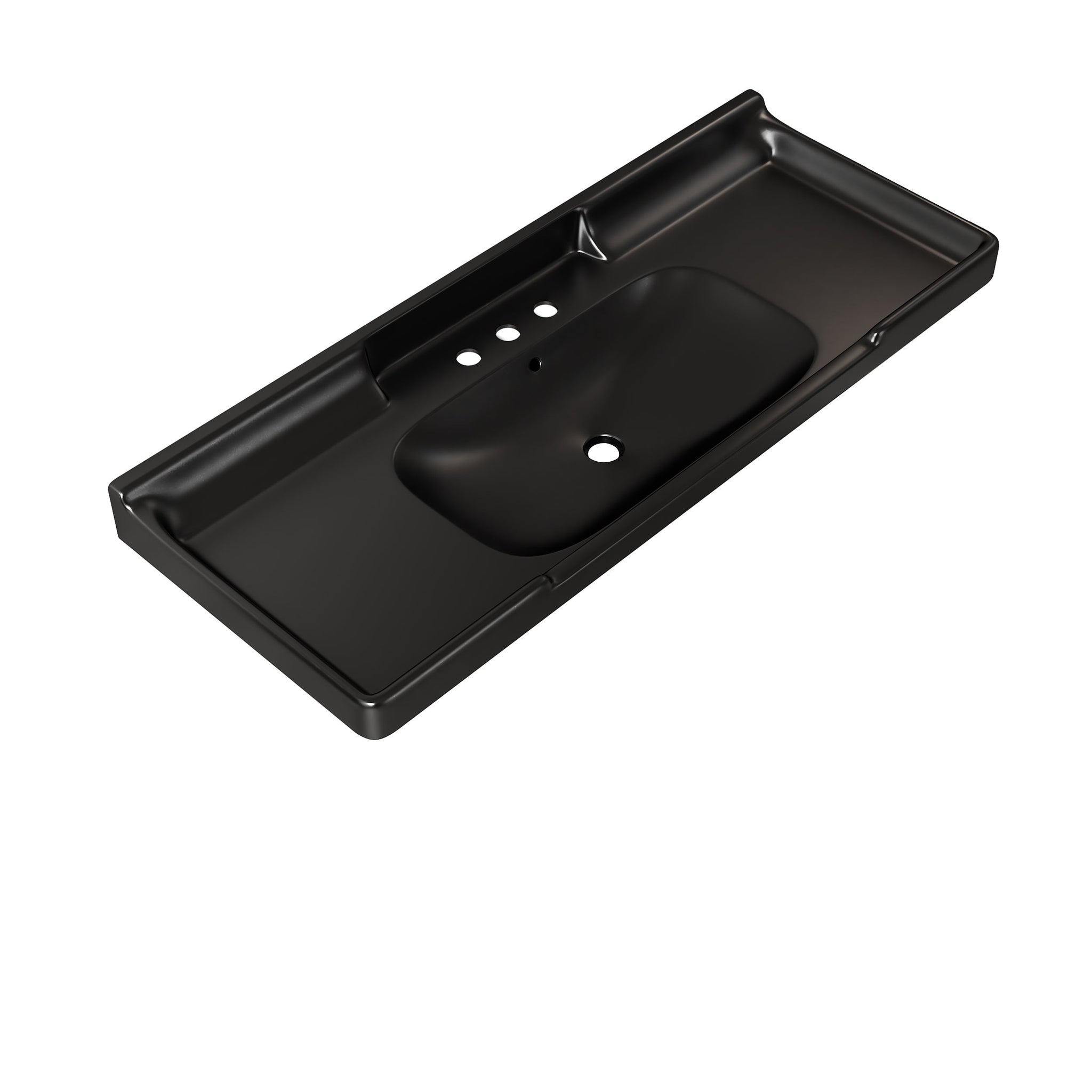 VICI 48" Bathroom Ceramic Basin with 3 Pre-Drilled Holes by HouseOfZazla