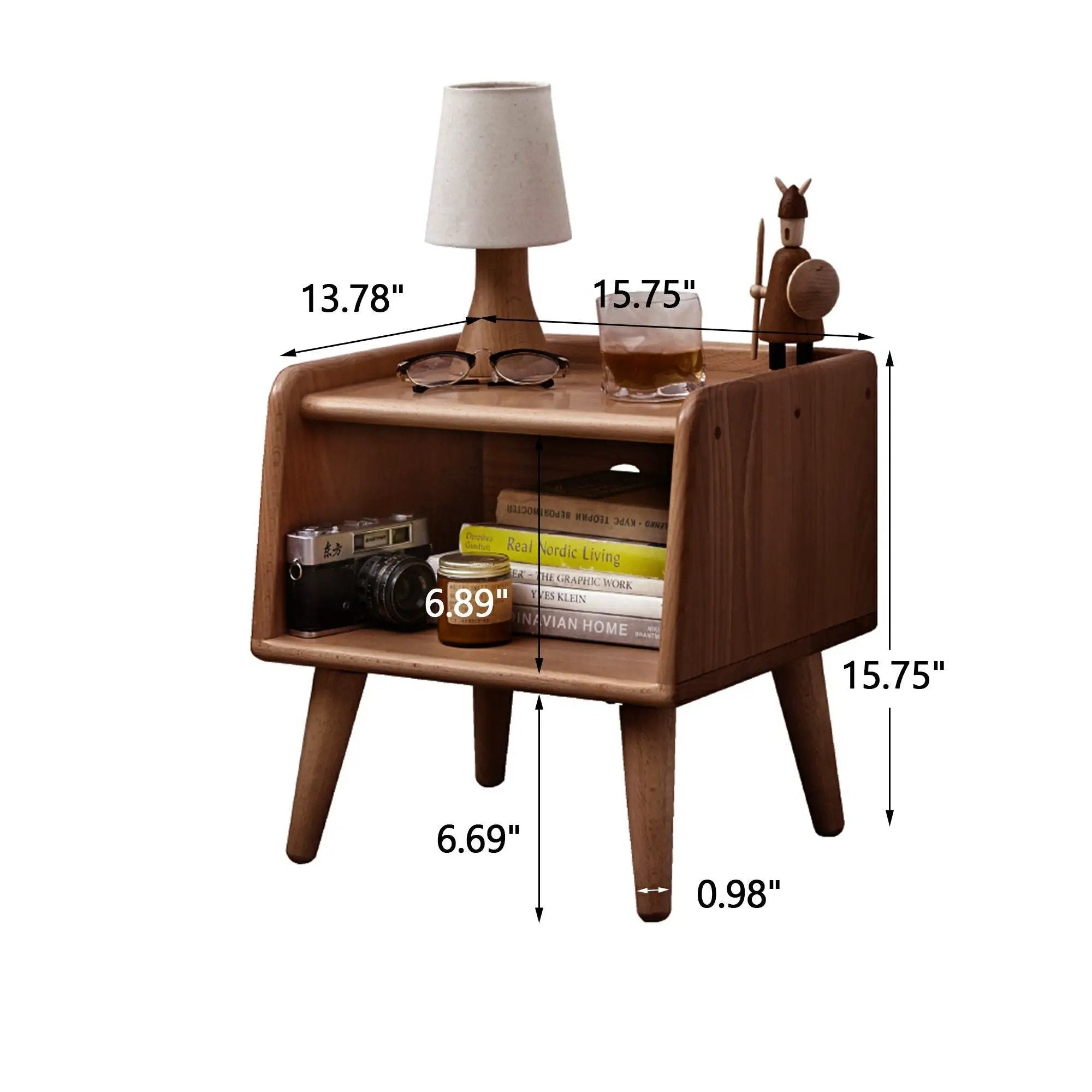 Bedside Cabinet, Modern Simple Nightstands European Beech by HouseOfZazla