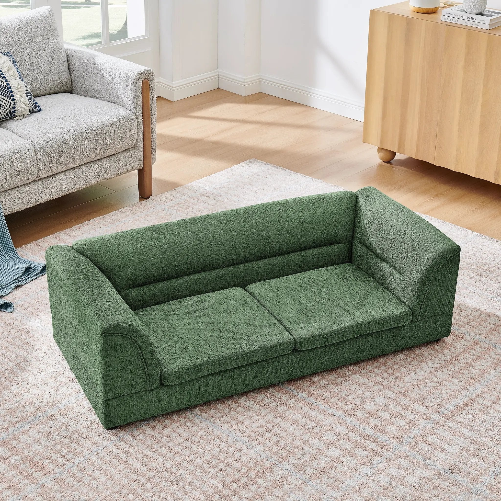 Oversized Pet Sofa, Curved Armrest Rectangular Dog Sofa by HouseOfZazla