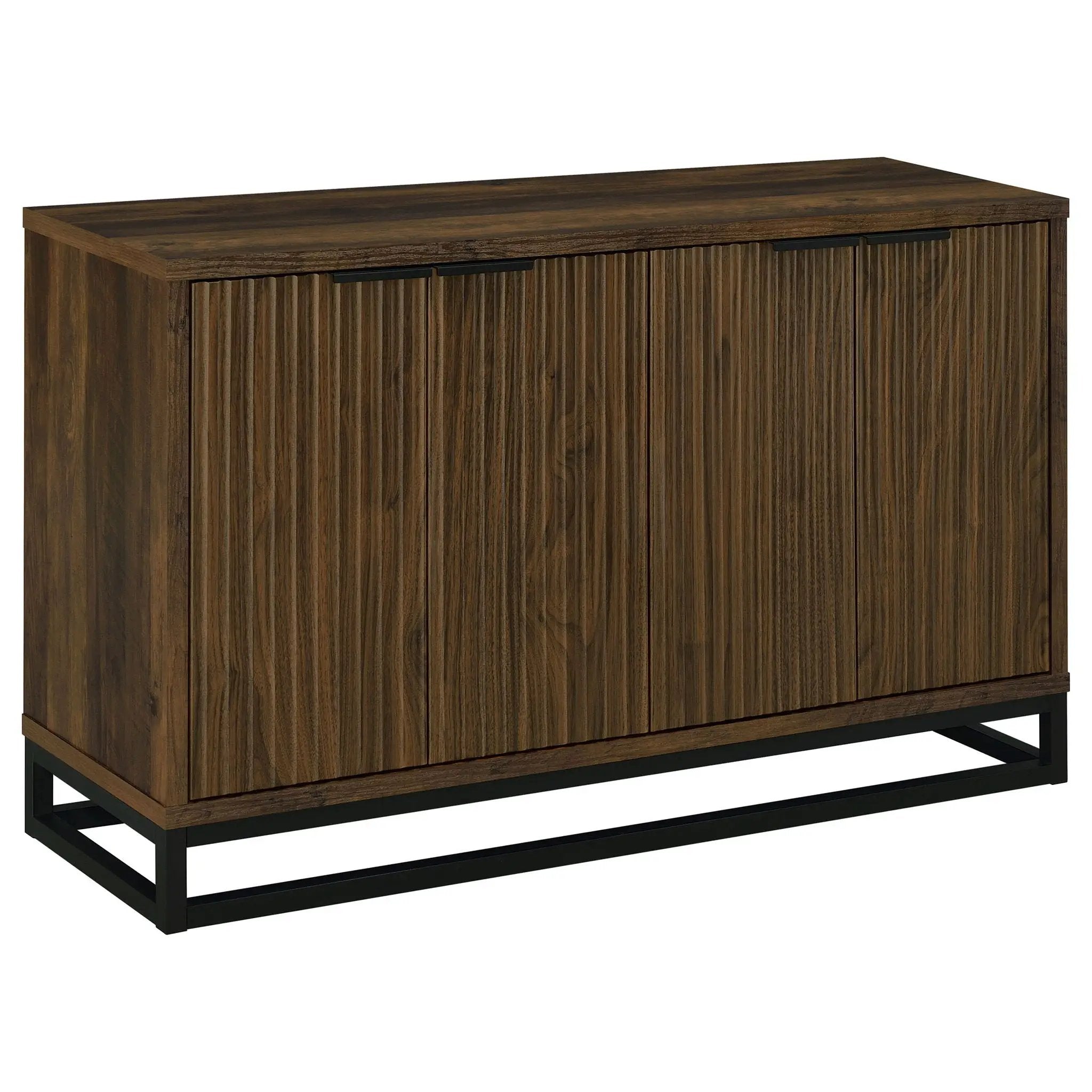Ryatt 4-door Engineered Wood Accent Cabinet Dark Pine by Unique Piece Furniture