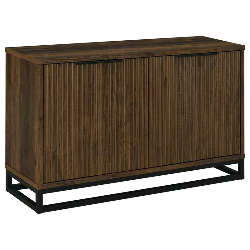 Ryatt 4-door Engineered Wood Accent Cabinet Dark Pine by Unique Piece Furniture