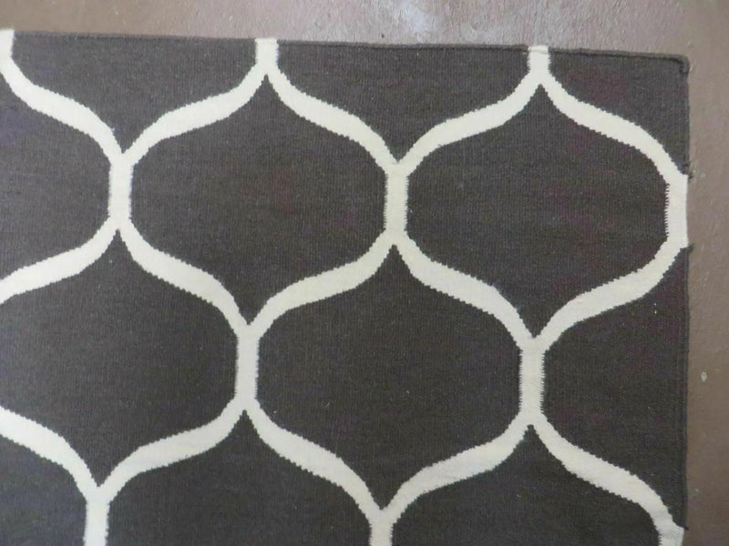 5' X 8' Modern Contemporary Hand Made Flat Weave Wool Rug Veg Dyes Nice by Jewel Rugs
