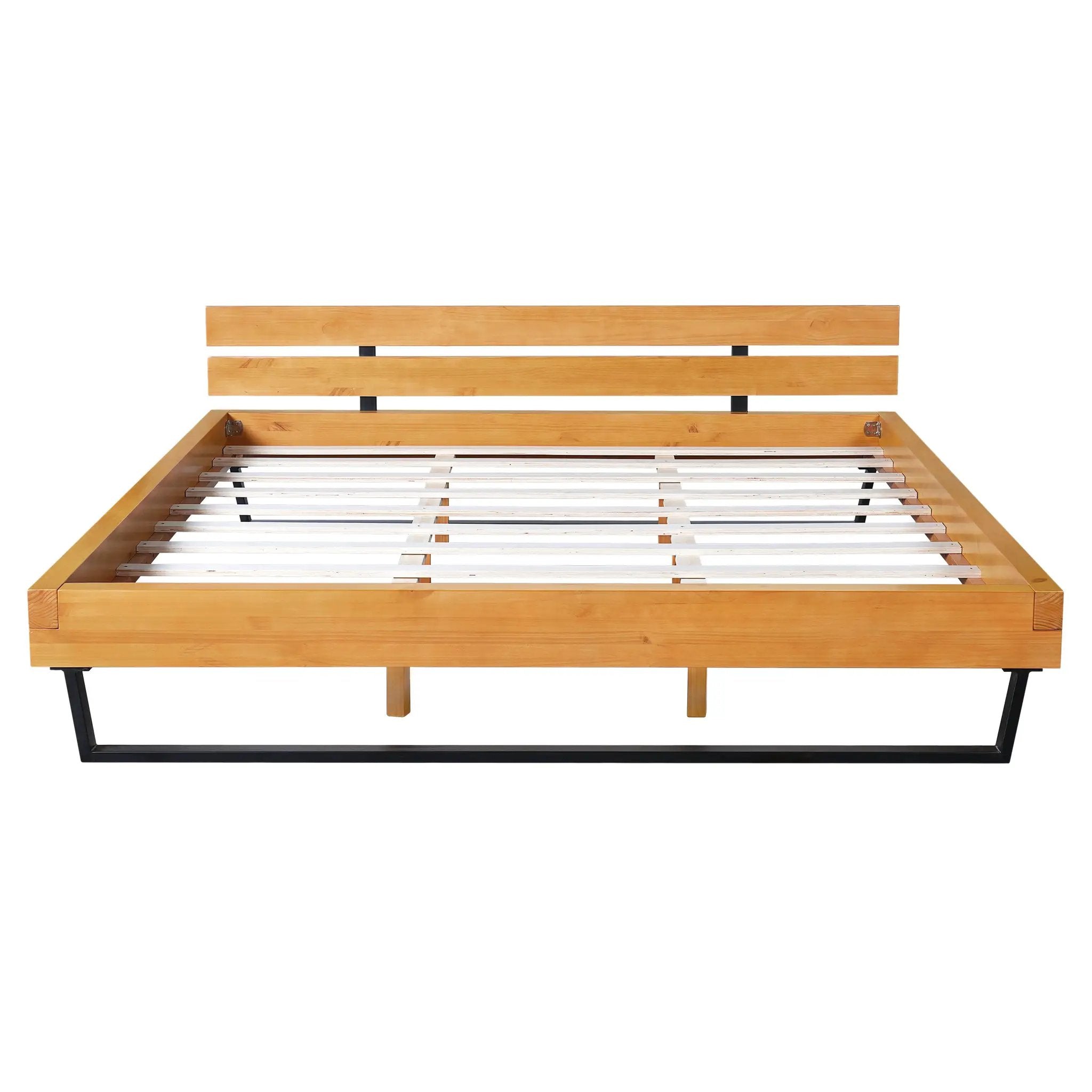 Pine Wood Bed Frame - King Size by HouseOfZazla