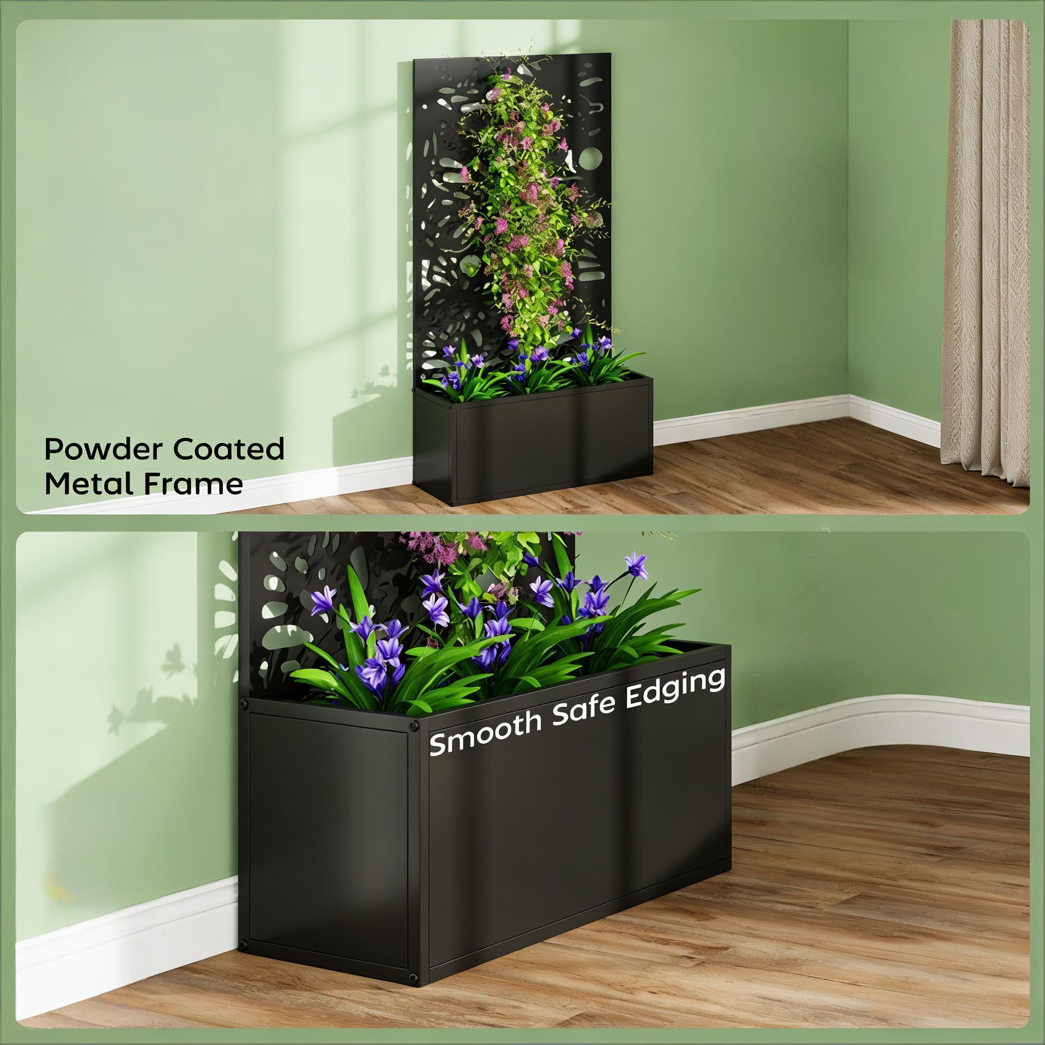 Stylish Plant Bed, Freestanding or Wall Mounted Plant Bed by HouseOfZazla