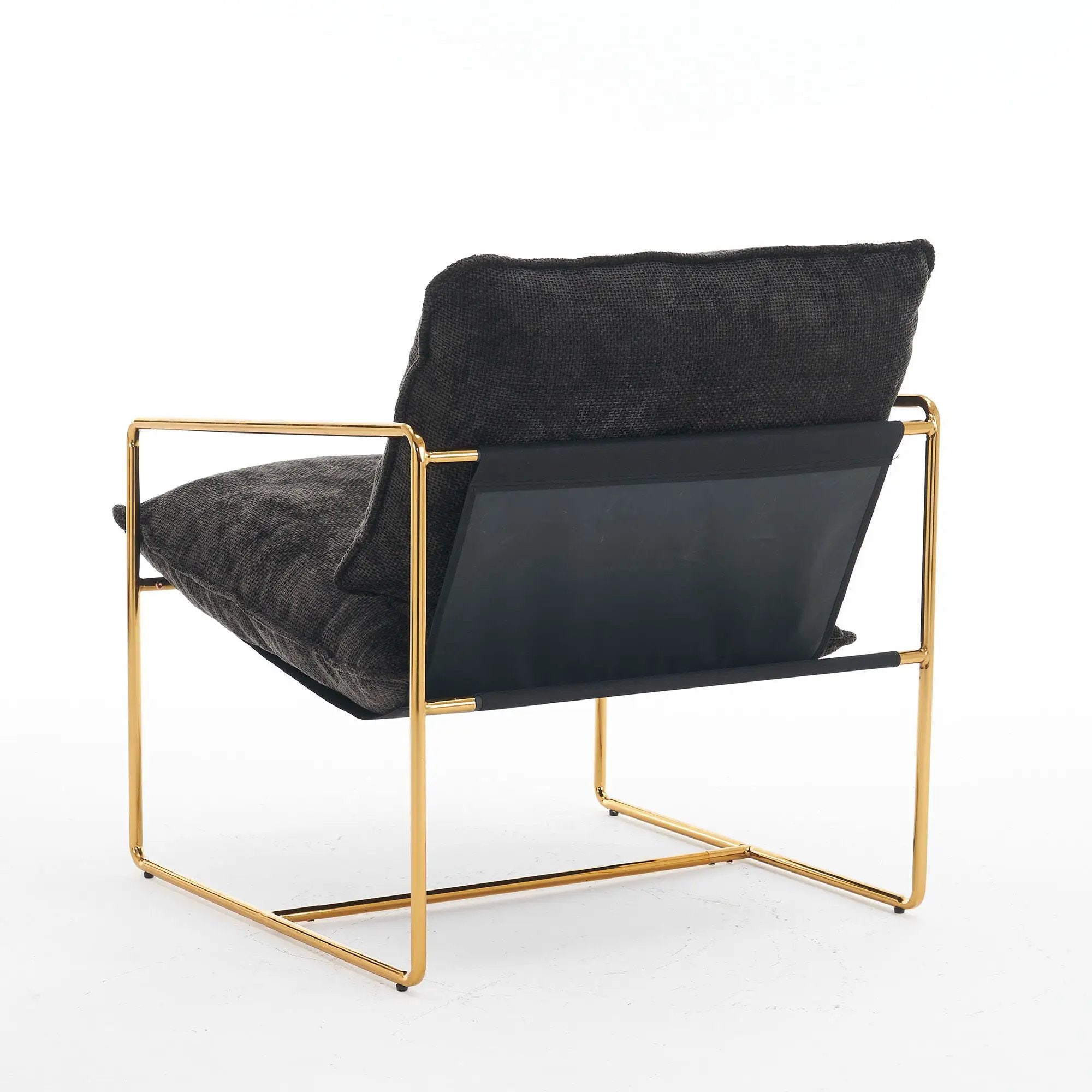 Upholstered Hanging Armchair With Arm Pocketsmetal Frame (Set of 2), Plated Craftsmanship, Crushed Foam Cushions And Skin-Friendly Woven Fabric For Living Room And Bedroom by HouseOfZazla