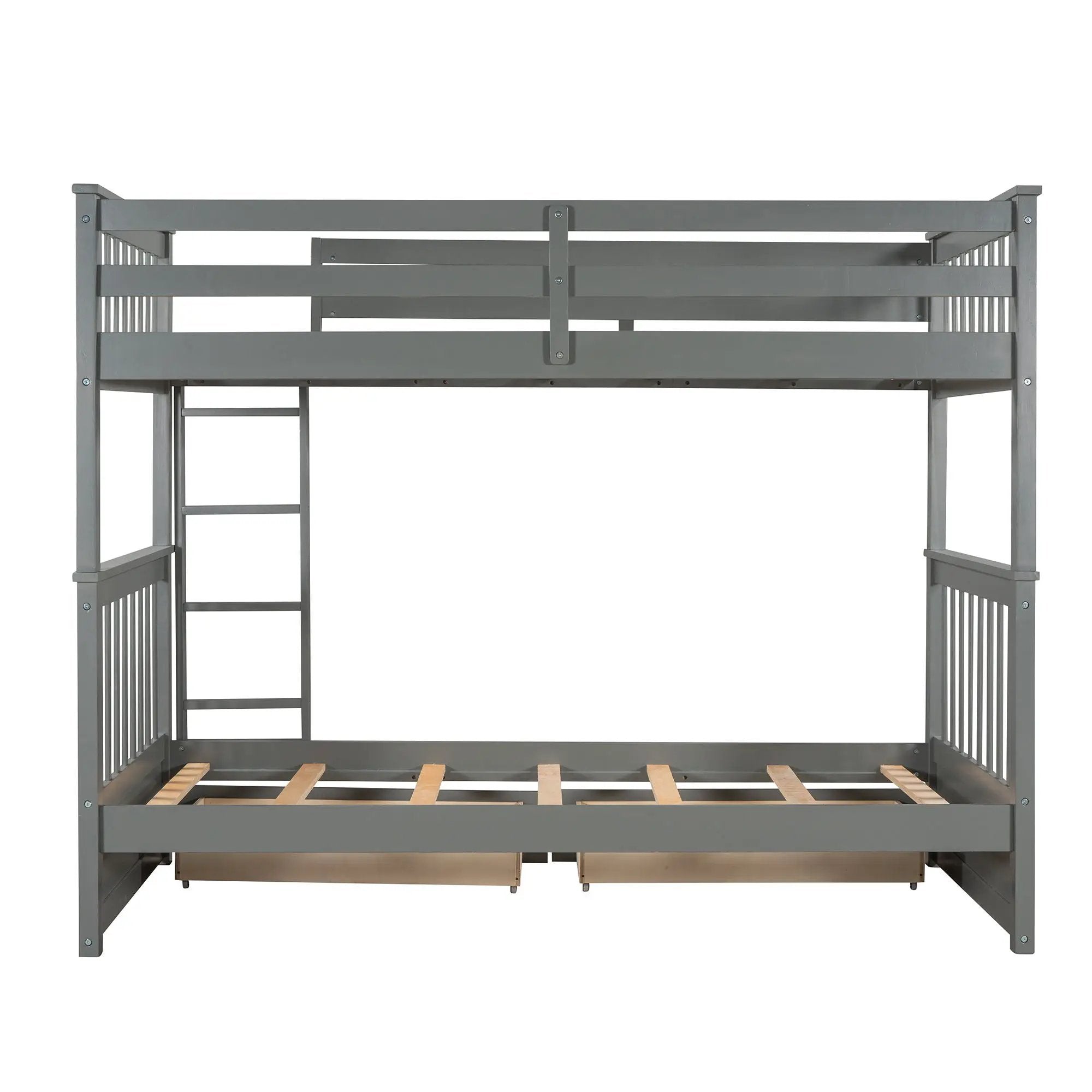 Bunk Bed With Ladders And 2 Storage Drawers by Unique Piece Furniture
