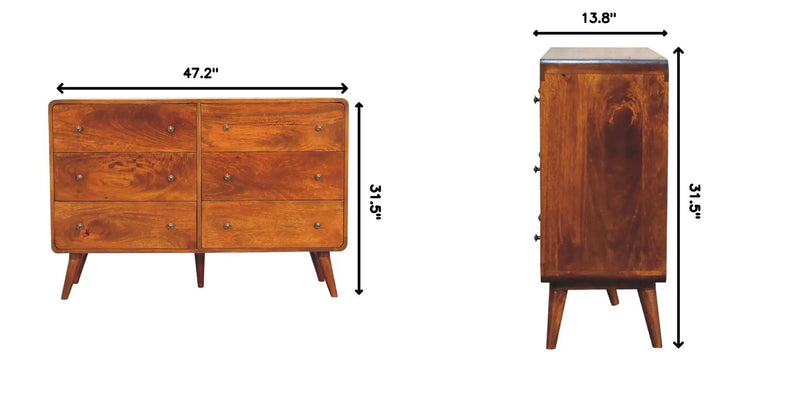 Large Curved Chest - Chestnut by HouseOfZazla